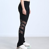 economico Pantaloni e Leggings da Pattinaggio Artistico-Pantaloni da pattinaggio artistico Per donna Da ragazza Pattinaggio sul ghiaccio Calze / Collant / Cosciali Ghette Nero Vello Retato Elastene Elevata elasticità Addestramento Da allenamento / Collage