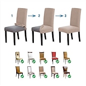 cheap Dining Chair Cover-Stretch Armless Wingback Chair Cover Armchair Cover Reusable Wingback Side Chair Velvet Slipcovers Accent Chair Covers for Dining Room Banquet Home Decor