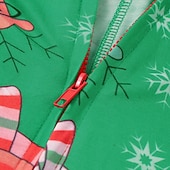 cheap Pajamas-Family Christmas Family Pajamas Pajamas Deer Sports Print Red Royal Blue Green Long Sleeve Mommy And Me Outfits Active Matching Outfits