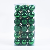 36pcs Christmas Baubles Ball Ornaments Xmas Decoration, 4cm Small Hanging Balls for Christmas Tree, Holiday, Party and Gift cheap Ornaments-36pcs Christmas Baubles Ball Ornaments Xmas Decoration, 4cm Small Hanging Balls for Christmas Tree, Holiday, Party and Gift