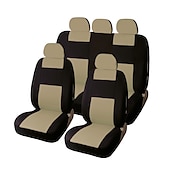 abordables Fundas de asiento para coche-5 piezas Cobertor de Asiento Para Coche para Juego completo Impermeable Suave antideslizante para