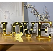 ieftine Lumini decorative-26 de litere alfabet lumina 3d nightlight litere caseta luminoasa cu led lumina de noapte revelion aa alimentat cu baterii