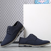 billige Semi-formell-oransje brogue oxfords for menn - skinnsko med behagelig sportssåle for daglig bruk og uformelle antrekk