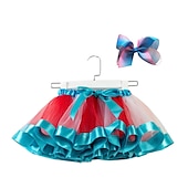 preiswerte Kindertanzkleidung-Tanzkleidung für Kinder Tutu Kleid Kopfbedeckung Farbaufsatz Tüll Pailletten Mädchen Leistung Normal Tüll Polyester