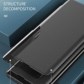 cheap Samsung Cases-Phone Case For Samsung Galaxy S24 S22 S21 S20 Plus Ultra A54 A34 A14 A72 S10 S9 A52 A22 S25 Ultra Flip with Stand Holder Magnetic Dustproof Solid Colored TPU