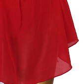 economico Abiti da Pattinaggio Artistico-Vestito da pattinaggio artistico Per donna Da ragazza Pattinaggio sul ghiaccio Vestiti Completi Bianco Blu marino scuro Rosso Floreale Scollatura posteriore Retato Elastene Elevata elasticità