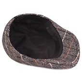 economico Cappelli da uomo-Per uomo Cappello basco Berretto in tweed Marrone Beige Cotone Streetwear Moda La moda degli anni &#039;20 Esterno Giornaliero Per uscire Banda Caldo