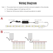 abordables Bandes lumineuses à brancher-Bande lumineuse LED 12 V DC 5,5 x 2,1 mm, connecteur SMD 2835, 16,6 pi, 5 mètres, ruban lumineux adapté à la maison, à la cuisine, aux fêtes, à Noël, etc. (sans adaptateur secteur)