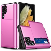economico Cover Samsung-Custodia per telefono per Samsung Galaxy S24 S23 S22 S21 S20 Plus Ultra Note 20 Ultra 10 Plus S10 S9 Plus S25 Ultra retro con supporto per schede antipolvere antiurto TPU colorata solida