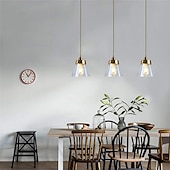 economico Luci Isola cucina-Lampada a sospensione da 16,5 cm lampada a sospensione a led lanterna design lampade cono in vetro elettrolitico moderno stile country negozi / caffè camera da letto soggiorno luci 110-220/220-240v