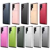 economico Cover Samsung-Custodia per telefono per Samsung Galaxy S24 S23 S22 S21 S20 Plus Ultra Note 20 Ultra 10 Plus S10 S9 Plus S25 Ultra retro con supporto per schede antipolvere antiurto TPU colorata solida
