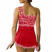 voordelige Schaatsjurken-Kunstschaatsjurk Dames Voor meisjes Schaatsen Jurken Outfits Zwart Wit Geel Spandex Hoge Elasticiteit Wedstrijd Kunstschaatskleding Kristal / Bergkristal Mouwloos Schaatsen Kunstschaatsen