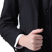 billiga Pojkes formella kostym-4 delar Ringbärarkostym Pojkar Barn Kostym och blazer Kavaj &amp; väst &amp; byxor &amp; skjorta &amp; slips Formellt set Klädesset Fest Speciellt Tillfälle Födelsedag Mode Mild Ensfärgat Svart Dammig blå Elastan