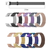 billiga Fitbit klockband-Smart Watch-band Kompatibel med Fitbit Charge 5 Rostfritt stål Smart klocka Rem Elastisk Magnetlås Milanesisk loop Ersättning Armband