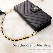 cheap iPhone Cases-Phone Case For iPhone 15 Pro Max Plus iPhone 14 13 12 Pro Max Plus Wallet Case Zipper with Wrist Strap Card Slot Genuine Leather
