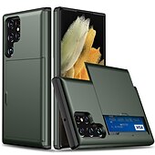 economico Cover Samsung-Custodia per telefono per Samsung Galaxy S24 S23 S22 S21 S20 Plus Ultra Note 20 Ultra 10 Plus S10 S9 Plus S25 Ultra retro con supporto per schede antipolvere antiurto TPU colorata solida