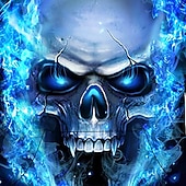 お買い得  男の子の3Dビジョンと幾何学-男の子 3D スカル パーカー 長袖 3Dプリント 秋 冬 活発的 クール ベーシック 子供 2〜12年 4〜12年 学校 アウトドア 日常