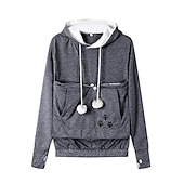economico Abbigliamento e Accessori per Cani-felpa con cappuccio da donna novità felpa con cappuccio per animali domestici felpa con cappuccio cane gatto porta cappotto top con cappuccio con ampia tasca per gli amanti degli animali (grande,