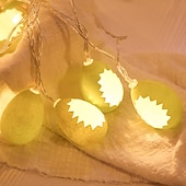 halpa Pääsiäisen valot-pääsiäismuna merkkijono valot led keiju valo 1,5 m 10 leds säröillä munaseppele valo akkukäyttöinen joulu perhejuhla loma koristelu