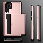 economico Cover Samsung-Custodia per telefono per Samsung Galaxy S24 S23 S22 S21 S20 Plus Ultra Note 20 Ultra 10 Plus S10 S9 Plus S25 Ultra retro con supporto per schede antipolvere antiurto TPU colorata solida