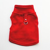 abordables Vêtements &amp; accessoires-Chien Gilet polaire Sweat-shirts Hiver Chaud Doux Mode Confortable Intérieur Vacances Vêtements pour chiens