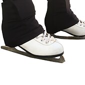 baratos Calças e Leggings de Patinação Artística-Calças para Patinação no Gelo Mulheres Para Meninas Patinação no Gelo Meia-calça Calças Preto Rosa claro Azul Real Tosão Elastano Elasticidade Alta Treino Profissional Competição Roupa para Patinação