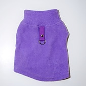 abordables Vêtements &amp; accessoires-Chien Gilet polaire Sweat-shirts Hiver Chaud Doux Mode Confortable Intérieur Vacances Vêtements pour chiens