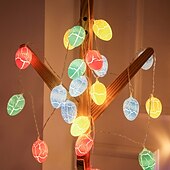 halpa Pääsiäisen valot-pääsiäismuna merkkijono valot led keiju valo 1,5 m 10 leds säröillä munaseppele valo akkukäyttöinen joulu perhejuhla loma koristelu