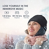 economico Cuffie on-ear e over-ear-Cuffie Bluetooth per Dormire Beanie Stereo Cappello Musicale con Bluetooth 5.0 Cappelli Wireless Aggiornati per Uomini Donne Beanie in Maglia Adatto per Sport all&#039;aperto Regalo