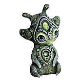 お買い得  庭の彫刻と彫像-面白い樹脂の置物スペースエイリアンガーデン装飾像ファンタジー世界の装飾ヴィラ家の装飾置物装飾工芸品