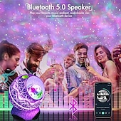 tanie Lampy projektora i projektory laserowe-projektor gwiazda projektor galaxy do sypialni pilot zdalnego sterowania&amp;amp; Głośnik bluetooth z białym szumem 14 kolorów led lampki nocne do kina domowego na świąteczny prezent!