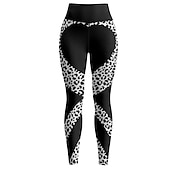 Χαμηλού Κόστους Γιόγκα κολάν &amp; καλσόν-Γυναικεία Παντελόνι για γιόγκα Αντίστροφη καρότσα Έλεγχος κοιλιάς Ψηλή Μέση Γυμναστήριο προπόνηση Τρέξιμο Καταλληλότητα Κολάν με κοψίματα Λεοπάρ Γεωμετρία Μπλε Παγονί Μαύρο Κίτρινο Φθινόπωρο Χειμώνας