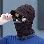 olcso Kalapok-Férfi Balaclava Sapka Melegen tartani Szélbiztos Légáteresztő Báránybunda Sapka Tél Hódeszka mert Síelés Snowbordozás Téli sportok
