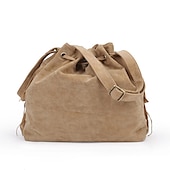 economico Borse a Tracolla-Borsa a secchiello con frange in pelle scamosciata da donna – borsa a tracolla con coulisse in stile boho per festival musicali, uscite informali e gite del fine settimana