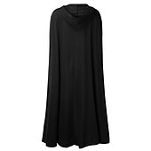 billiga Vinterjackor-Dam Kappa Mantel / kappor Karnival Fest Halloween Höst Vinter Lång Täcka Lös passning Vindtät Stylish Vintagestil Elegant och modernt Jacka Ärmlös Ensfärgat Ren färg Multi lager Svart Blå Grön