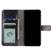 levne Pouzdra pro iPhone-Třpytivé pouzdro z umělé kůže pro iPhone 16, 15, Pro Max Plus, 14, 13, 12, 11, Pro Max Mini, SE, X, XR, XS Max, 8, 7, Plus – lesklý flipový kryt s přihrádkami na karty, celoplošná ochrana proti nárazům