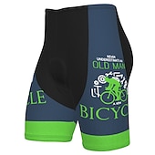 billiga Shorts, tights och byxor för män-Herr Cykelvägshorts Cykelshorts Vadderade cykelbyxor Cykel Shorts Vadderade shorts Bergscykling Vägcykling sporter Grafisk 3D Tablett Cykel Andningsfunktion Snabb tork Ljusblå Gul Polyester Elastan