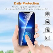abordables Protecteurs d&#039;écran pour iPhone-3 ensembles Protection Écran + Protecteur D&#039;objectif D&#039;appareil Photo Pour Apple iPhone 16 iPhone 15 Pro Max Plus iPhone 14 Pro Max Phone 13 Pro Max 12 11 X XR XS Max 8 7 Verre Trempé Anti-Traces de