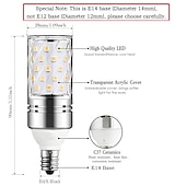 cheap LED Corn Lights-12W E14 E27 Led Candlestick Bulb AC85-265V Silver LED Corn Bulb Two-color Temperature Corn Lamp Equivalent to the Traditional 100 Watt 1400lm  Led Chandelier Bulb