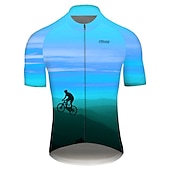 Férfi Biciklis ruházat Gradiens Mintás 3D Rövid ujjú Kerékpár Dzsörzé Felsők 3 hátsó zsebbel Hegyi biciklizés Országúti biciklizés Kerékpár Gyors szárítás Ultraibolya biztos Fényvisszaverő csíkok olcso Férfi mezek-Férfi Biciklis ruházat Gradiens Mintás 3D Rövid ujjú Kerékpár Dzsörzé Felsők 3 hátsó zsebbel Hegyi biciklizés Országúti biciklizés Kerékpár Gyors szárítás Ultraibolya biztos Fényvisszaverő csíkok