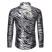 preiswerte Oberteile-Scheibe Disko 1980er Bluse / Hemd Herren Kostüm Jahrgang Cosplay Party Langarm Bluse Maskerade Schlager Outfit