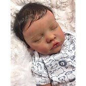cheap Reborn Doll-Sleeping Reborn Baby Dolls Boy, 19 Inches Realistic Weighted  Baby Dolls Soft Vinly Body, Birthday Gift