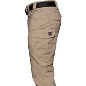 abordables Pantalons de sport pour hommes-Homme Pantalons de Chasse Pantalon tactique Etanche Ripstop Coupe Vent Multi-poche Printemps Eté L&#039;hiver Coton Bas pour Chasse Randonnée Camping Vert Noir Kaki S M L XL XXL / Combat