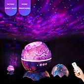 tanie Lampy projektora i projektory laserowe-projektor gwiazda projektor galaxy do sypialni pilot zdalnego sterowania&amp;amp; Głośnik bluetooth z białym szumem 14 kolorów led lampki nocne do kina domowego na świąteczny prezent!