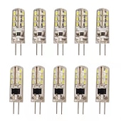 رخيصةأون أضواء LED ثنائي الدبوس-10 قطعة 20 قطعة G4 1 واط LED أضواء ثنائية دبوس 120 lm 24 خرز LED 12 فولت 3014SMD 10 واط 20 واط لمبة هالوجين مكافئة أبيض دافئ أبيض بارد بنفايات
