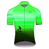 Férfi Biciklis ruházat Gradiens Mintás 3D Rövid ujjú Kerékpár Dzsörzé Felsők 3 hátsó zsebbel Hegyi biciklizés Országúti biciklizés Kerékpár Gyors szárítás Ultraibolya biztos Fényvisszaverő csíkok olcso Férfi mezek-Férfi Biciklis ruházat Gradiens Mintás 3D Rövid ujjú Kerékpár Dzsörzé Felsők 3 hátsó zsebbel Hegyi biciklizés Országúti biciklizés Kerékpár Gyors szárítás Ultraibolya biztos Fényvisszaverő csíkok