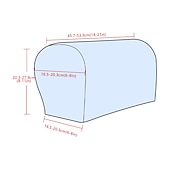 abordables Funda para asientos y reposabrazos de sofá-Fundas para reposabrazos de sillas, color burdeos, para sofás, fundas para brazos de sofá, fundas de spandex y jacquard, protectores de muebles antideslizantes, fundas de sillón lavables para sillón