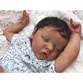 cheap Reborn Doll-Sleeping Reborn Baby Dolls Boy, 19 Inches Realistic Weighted  Baby Dolls Soft Vinly Body, Birthday Gift