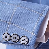 cheap Boy&#039;s Formal Suit-3 Pieces Ring Bearer Suit Boys Kids Suit Formal Suit Suit &amp; Blazer Formal Set Tank &amp; Pants Party Special Occasion Basic Gentle Plaid Black Light Blue Cotton
