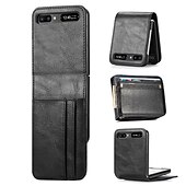 Χαμηλού Κόστους Samsung Θήκη-τηλέφωνο tok Για Samsung Galaxy Z Flip 6 Z Flip 5 Z Flip 4 Z Flip 3 Z Flip 2 Z Flip Πλήρης Θήκη Προστασία από τη σκόνη Ανθεκτική σε πτώσεις Μονόχρωμο PU δέρμα